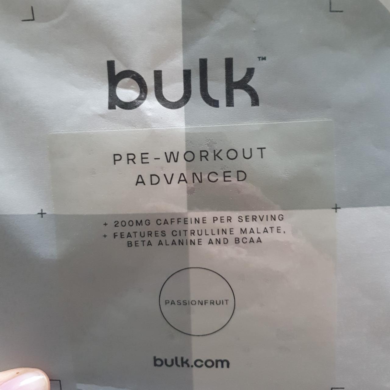 Fotografie - Pre-Workout Advanced Passionfruit Bulk