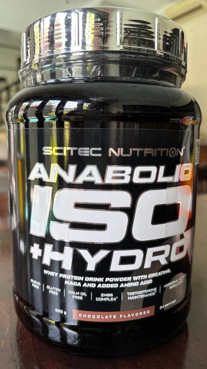 Fotografie - Anabolic ISO +hydro Chocolate flavored Scitec Nutrition