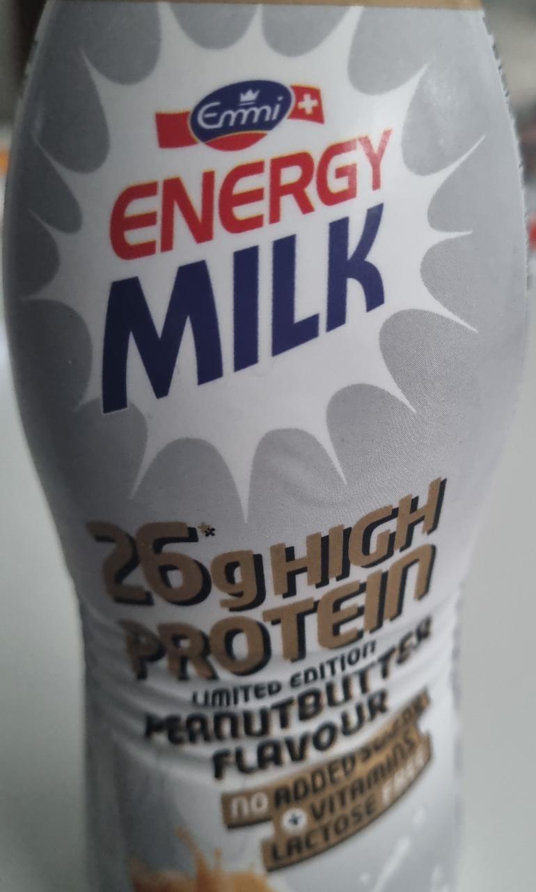 Fotografie - Energy Milk 26g high protein Peanut Butter flavour Emmi
