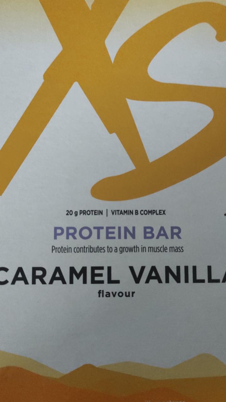 Fotografie - XS Protein bar caramel & vanilla flavour