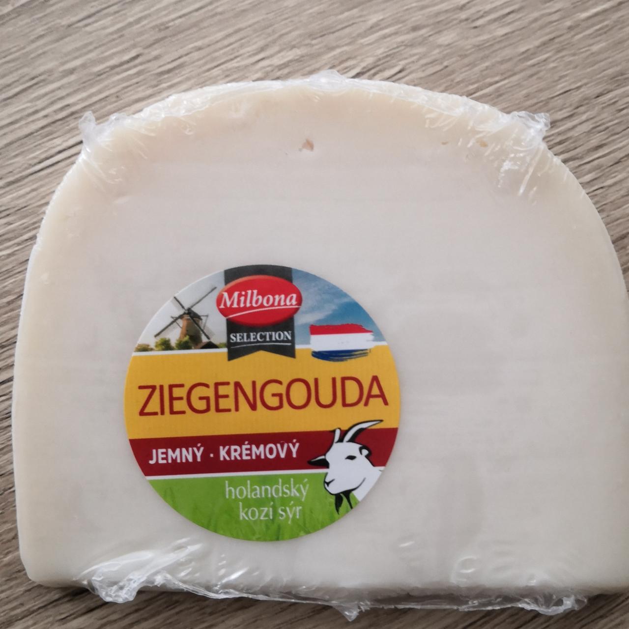 Fotografie - Ziegengouda jemný krémový holandský kozí sýr Milbona Selection