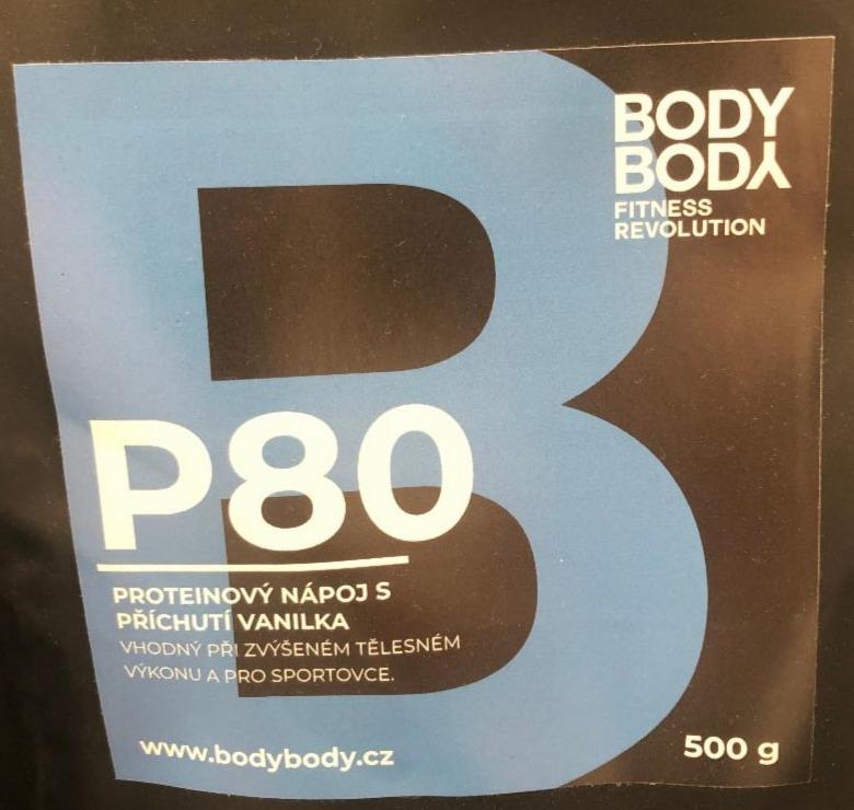 Fotografie - P80 Proteinový nápoj s příchutí vanilka Body Body