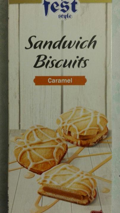 Fotografie - Sandwich biscuits caramel Alpen fest style