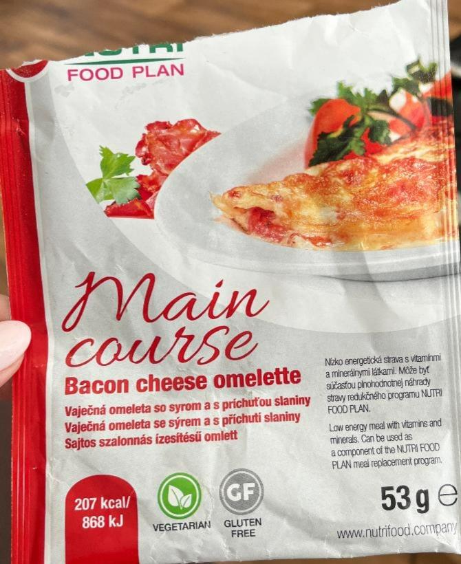 Fotografie - Bacon cheese omelette Nutri food plan
