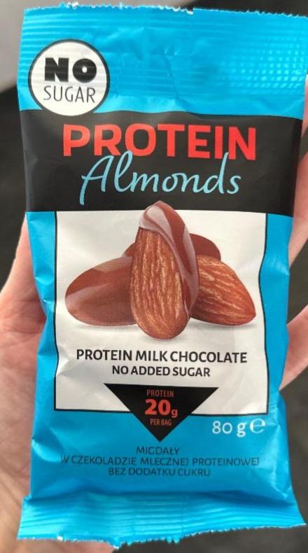 Fotografie - Protein Almonds Protein Milk Chocolate No Sugar Eurohansa