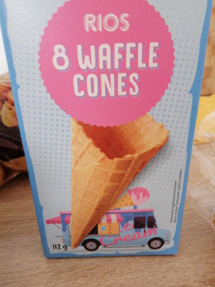 Fotografie - 8 waffle cones Rios