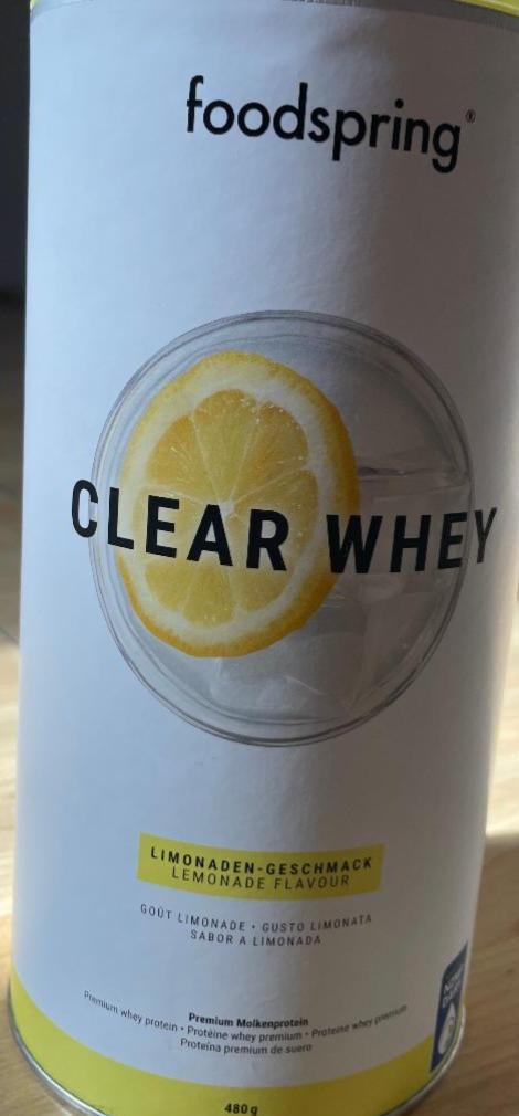 Fotografie - Clear Whey lemonade Foodspring