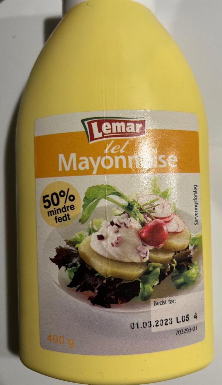 Fotografie - Mayonnaise 50% indre fedt Lemar