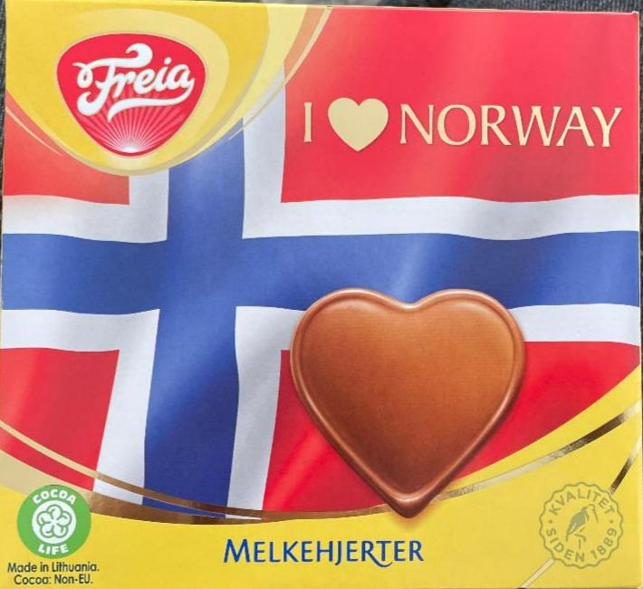 Fotografie - I love Norway Melkehjerter Freia