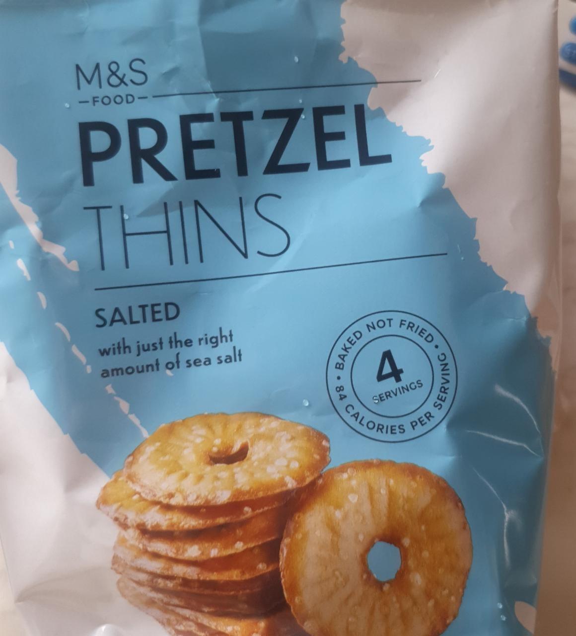 Fotografie - Pretzel Thins Salted M&S Food