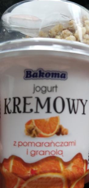 Fotografie - Krémový jogurt s pomerančem Bakoma