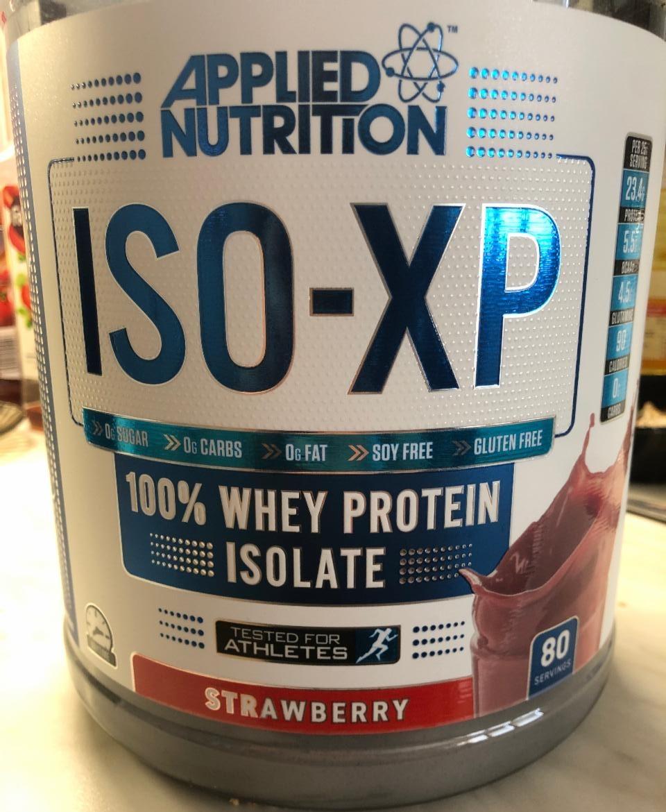 Fotografie - ISO-XP 100% Whey protein isolate Strawberry Applied Nutrition