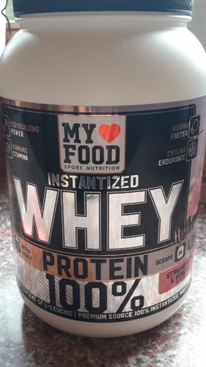 Fotografie - whey protein 100% strawberry & vanilla My Food