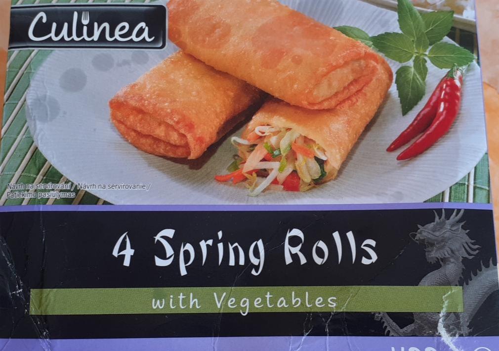 Fotografie - 4 Spring rolls with vegetables (jarní závitky plněné zeleninou) Culinea