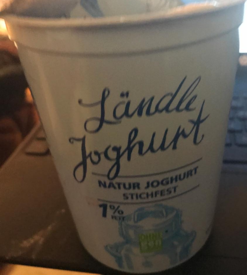 Fotografie - Ländle Jughurt Natur Joghurt stichfest 1% fett