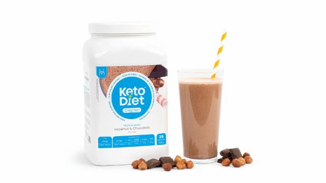 Fotografie - proteinový nápoj lískový oříšek a čokoláda KetoDiet