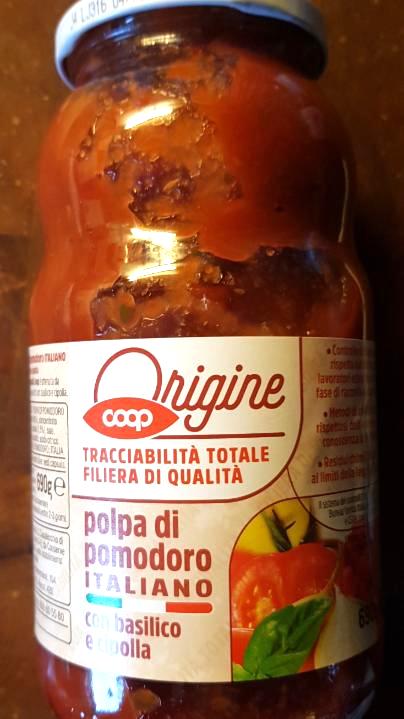 Fotografie - Polpa di pomodoro Italiano con basilico e cipolla Coop
