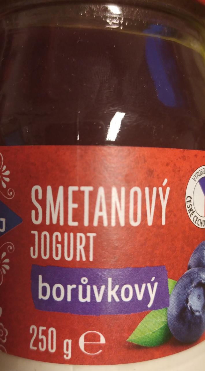 Fotografie - Smetanový jogurt borůvkový Náš kraj
