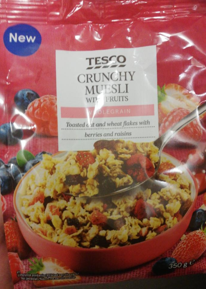 Fotografie - Crunchy Muesly With Fruits Tesco