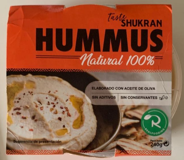 Fotografie - Taste Shukran Hummus Natural