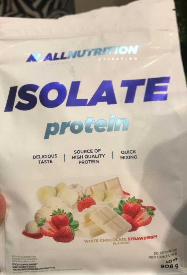 Fotografie - Isolate Protein White Chocolate Allnutrition