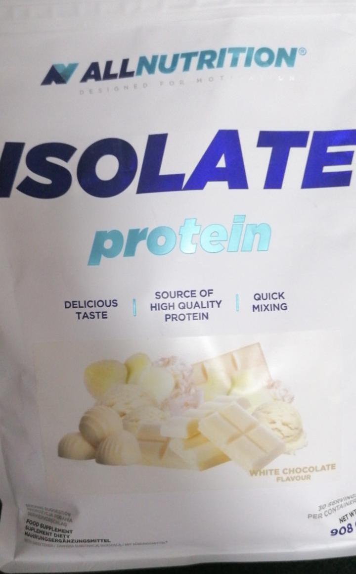 Fotografie - Isolate Protein White Chocolate Allnutrition