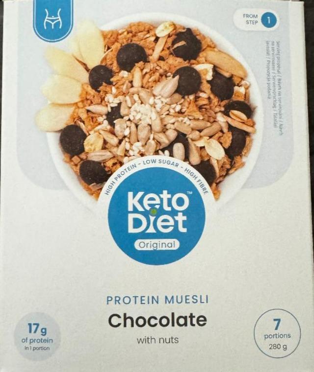 Fotografie - Protein muesli Chocolate with nuts KetoDiet