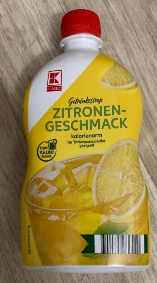 Fotografie - Getränkesirup Zitronen-Geschmack K-Classic