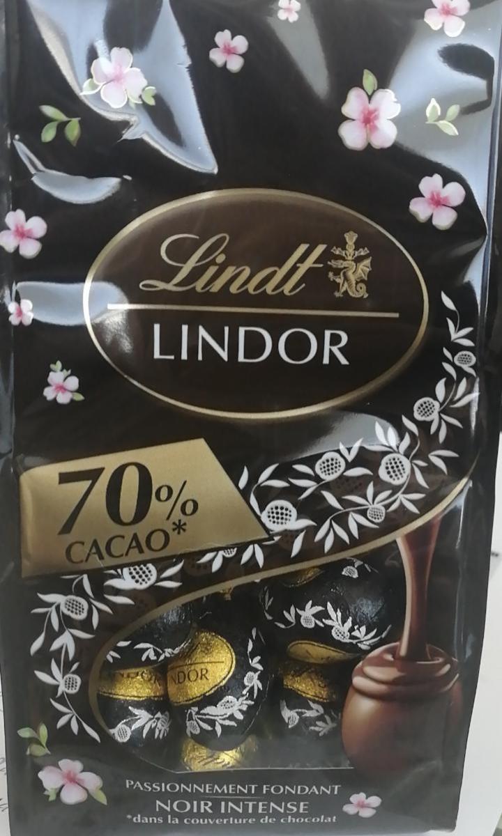 Fotografie - Lindor 70% cacao extra hořká čokoládová vajíčka Lindt