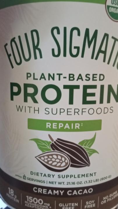 Fotografie - Plant based protein with superfoods Creamy cacao Four Sigmatic
