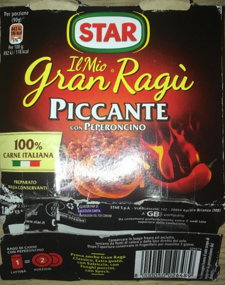 Fotografie - Il mio Gran Ragù Piccante con peperoncino Star