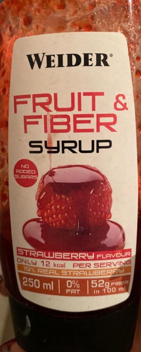 Fotografie - Weider fruit&fiber syrup