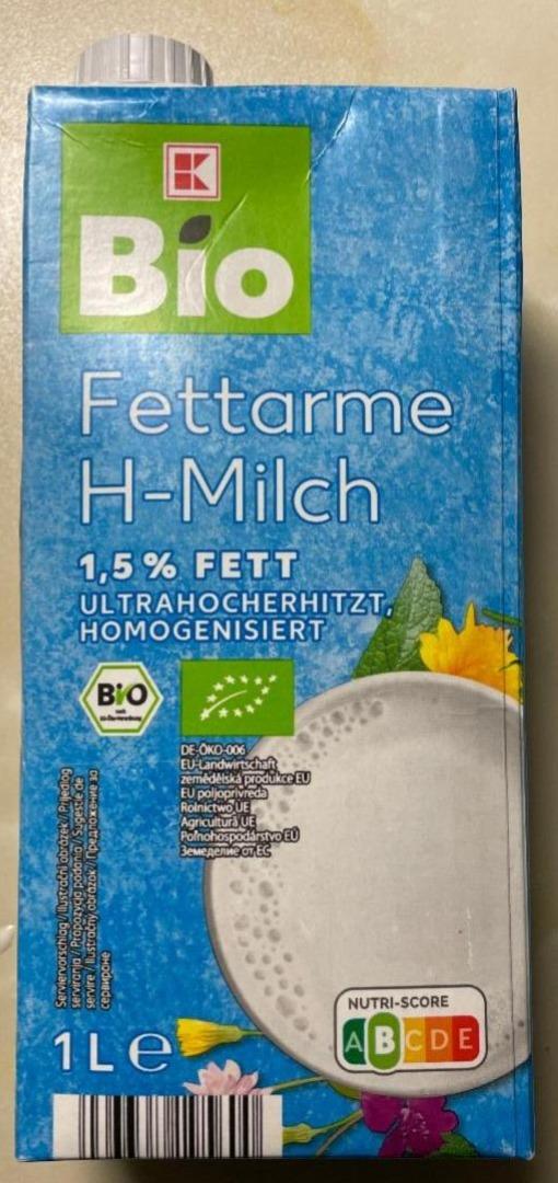 Fotografie - Fettarme H-milch 1,5% fett K-Bio