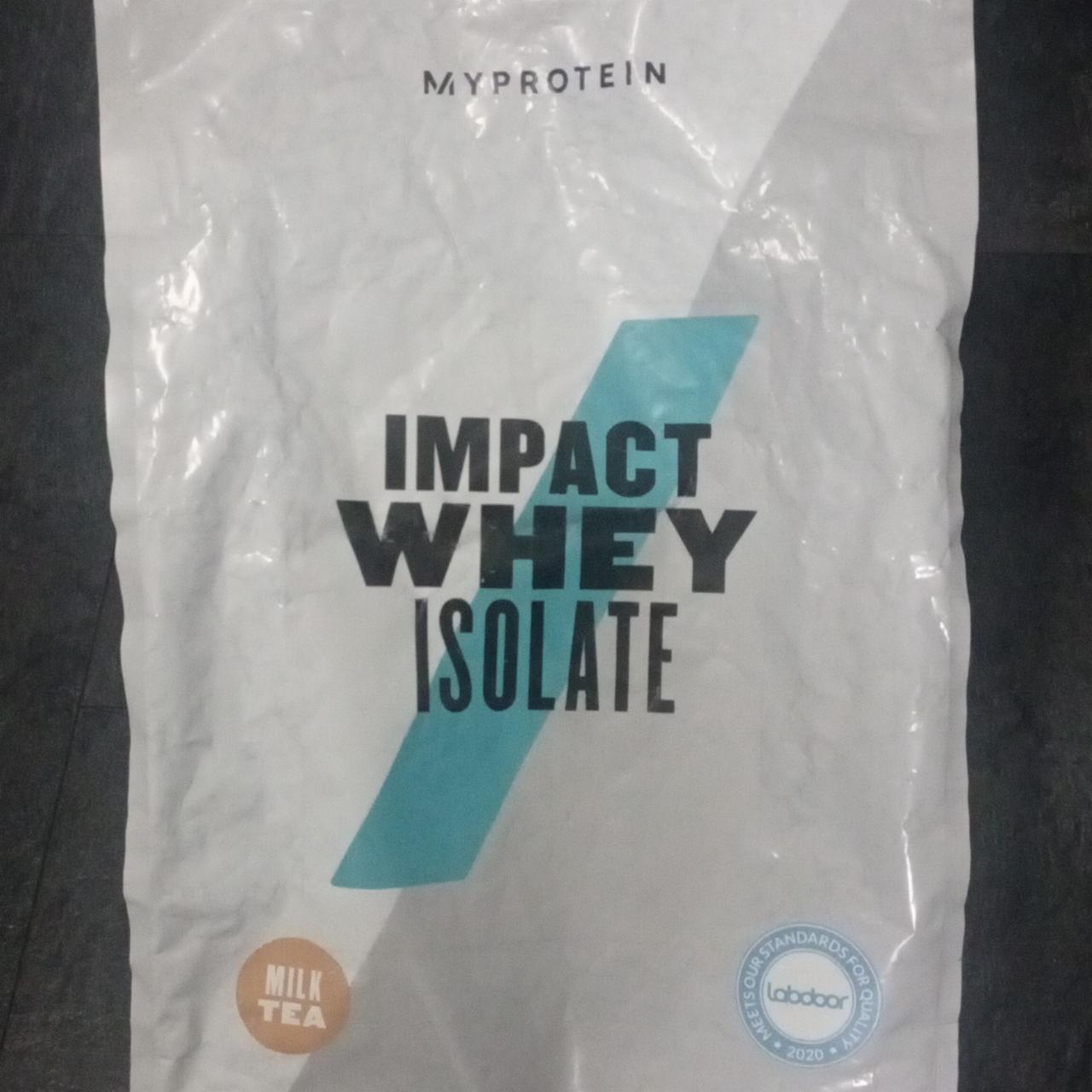 Fotografie - Impact Whey isolate Milk Tea Myprotein