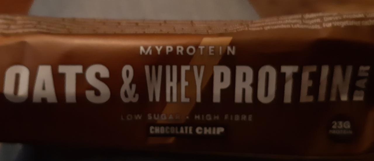 Fotografie - Oats & Whey protein bar chocolate chip - Myprotein