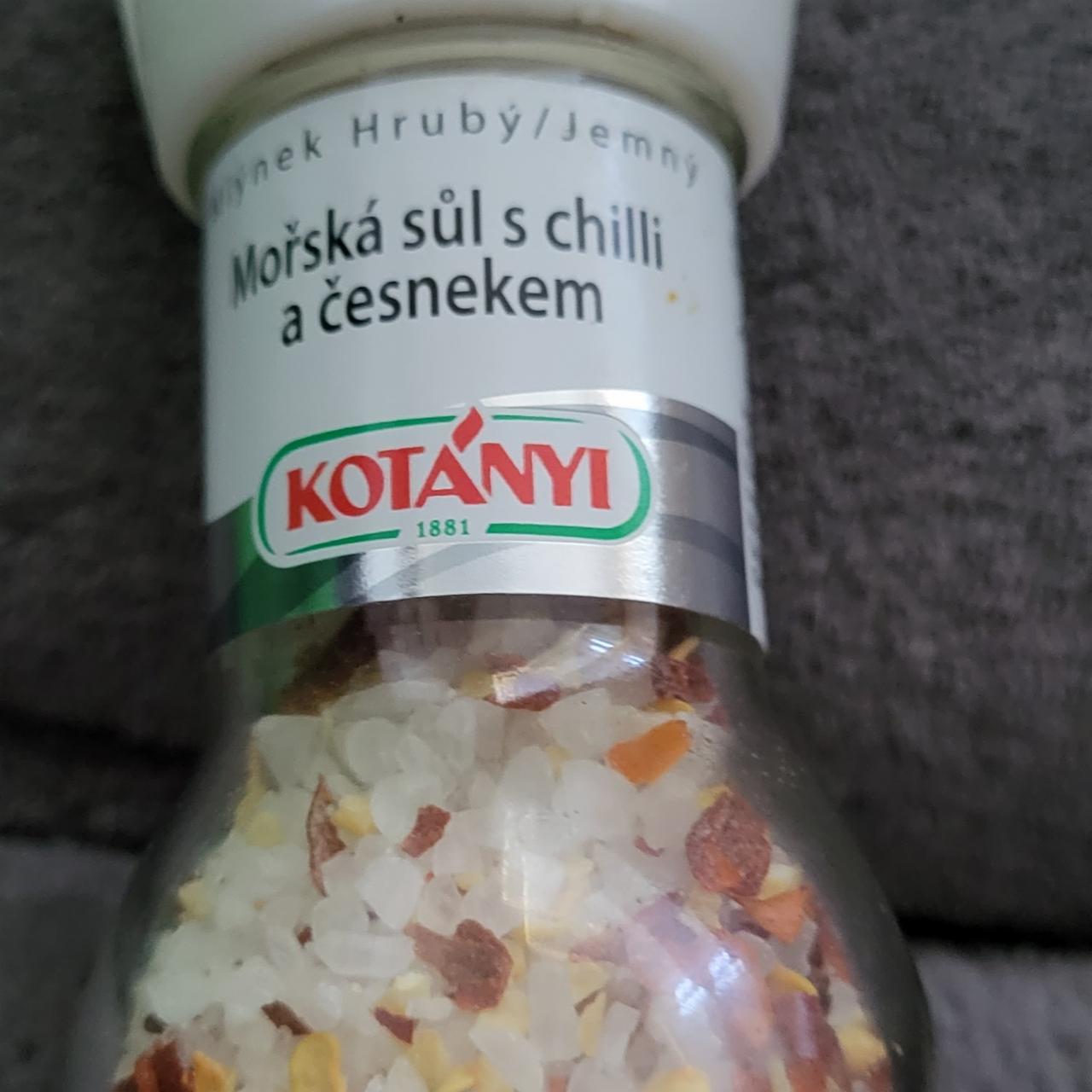 Fotografie - mlýnek mořská sůl s chilli a česnekem Kotányi
