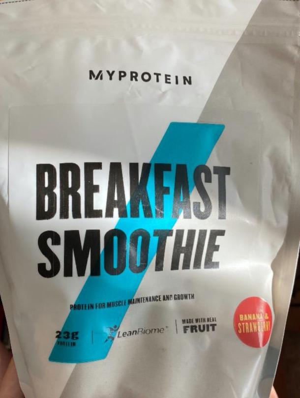 Fotografie - Breakfast Smoothie Strawberry and Banana MyProtein