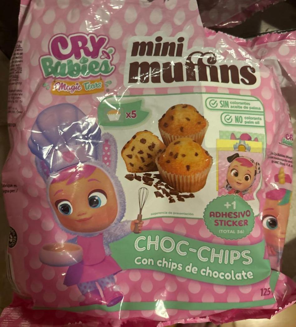 Fotografie - Mini muffins choc-chips Cry Babies