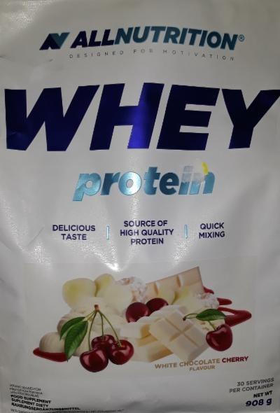 Fotografie - WHEY protein white chocolate cherry Allnutrition