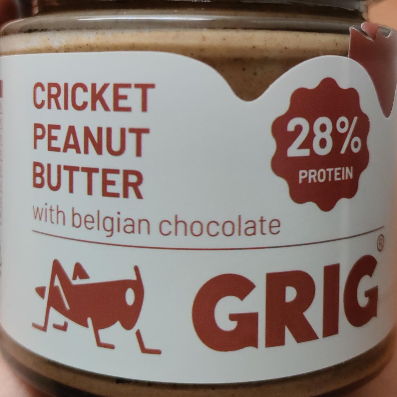 Fotografie - Cricket Peanut Butter with belgian chocolate Grig