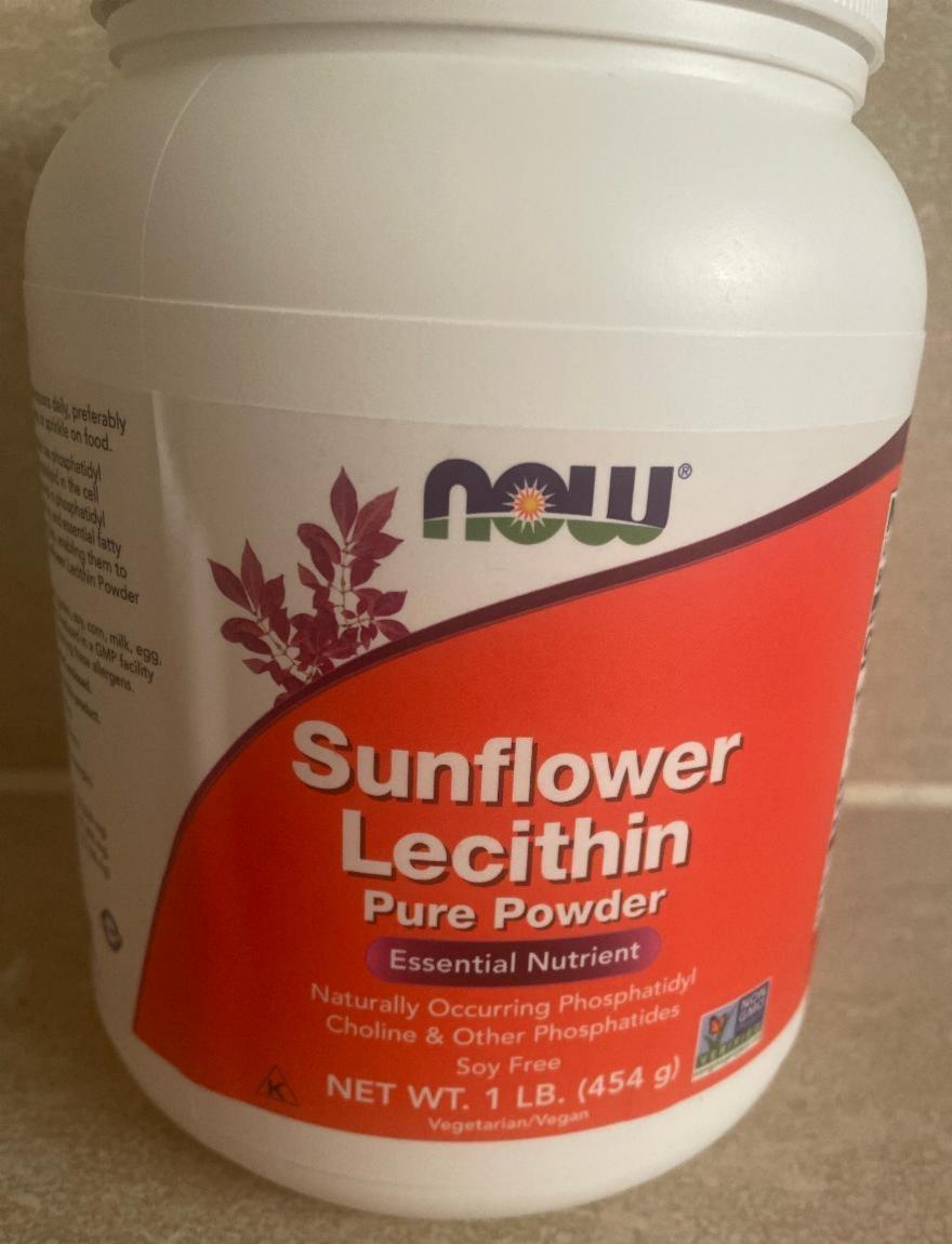 Fotografie - sunflower lecithin pure powder Now