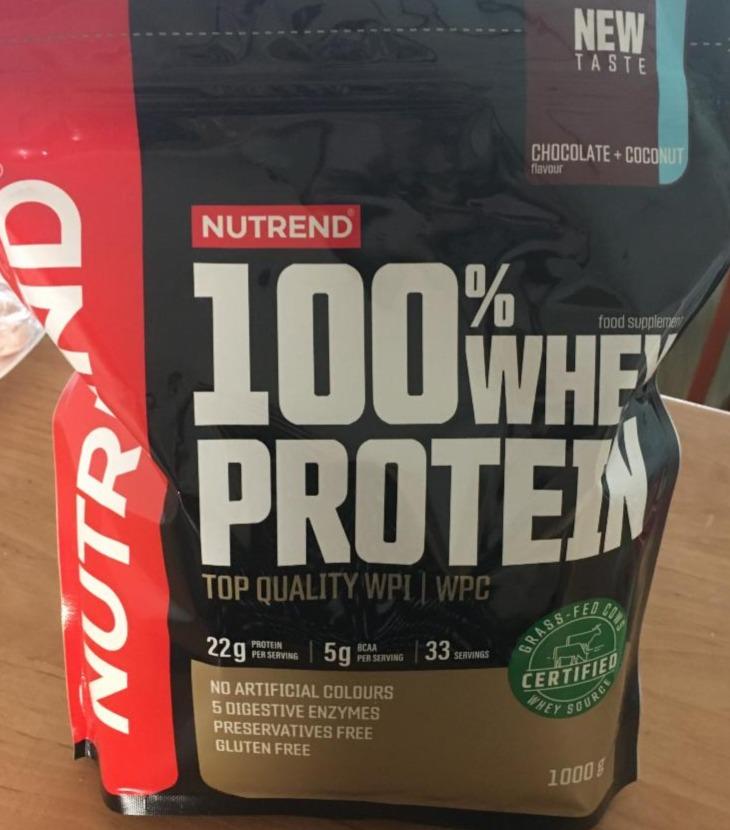 Fotografie - 100% Whey Protein Chocolate+Coconut Nutrend