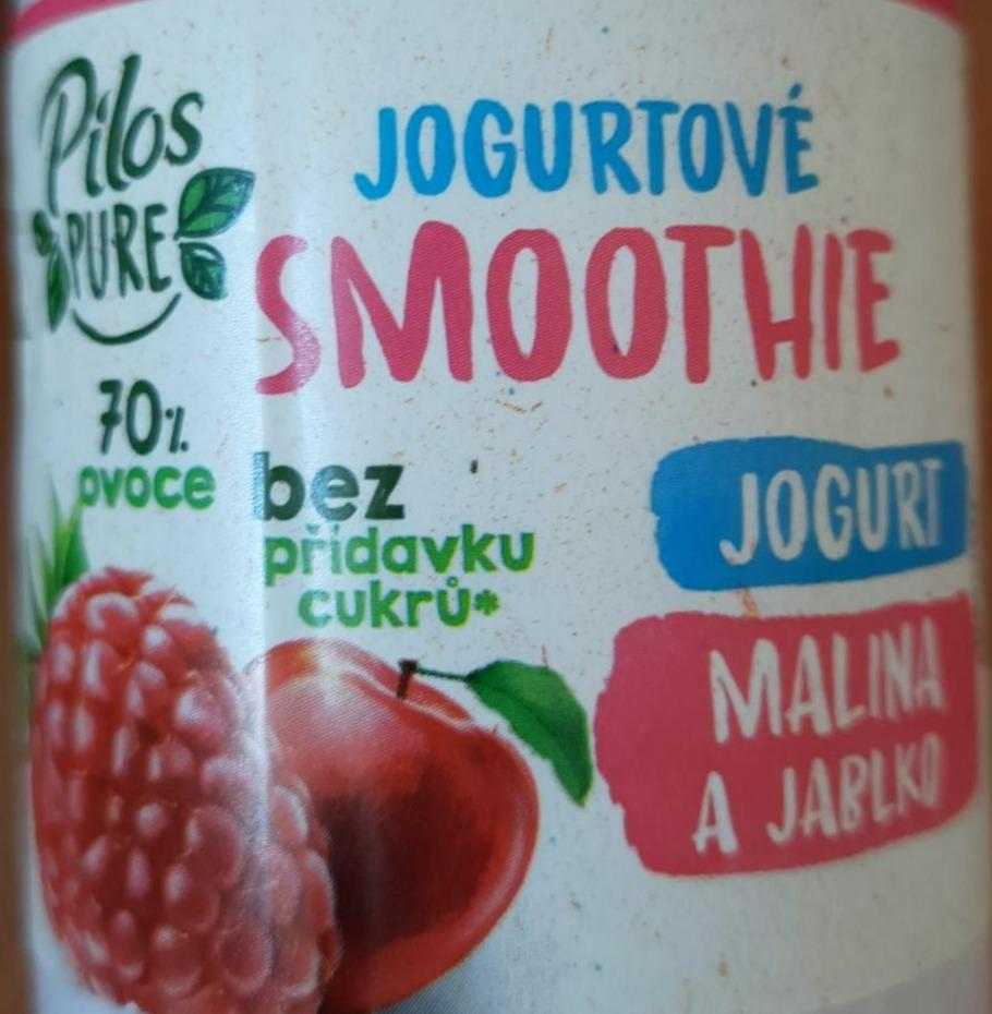 Fotografie - Jogurtové smoothie Jogurt, malina a jablko Pilos PURE