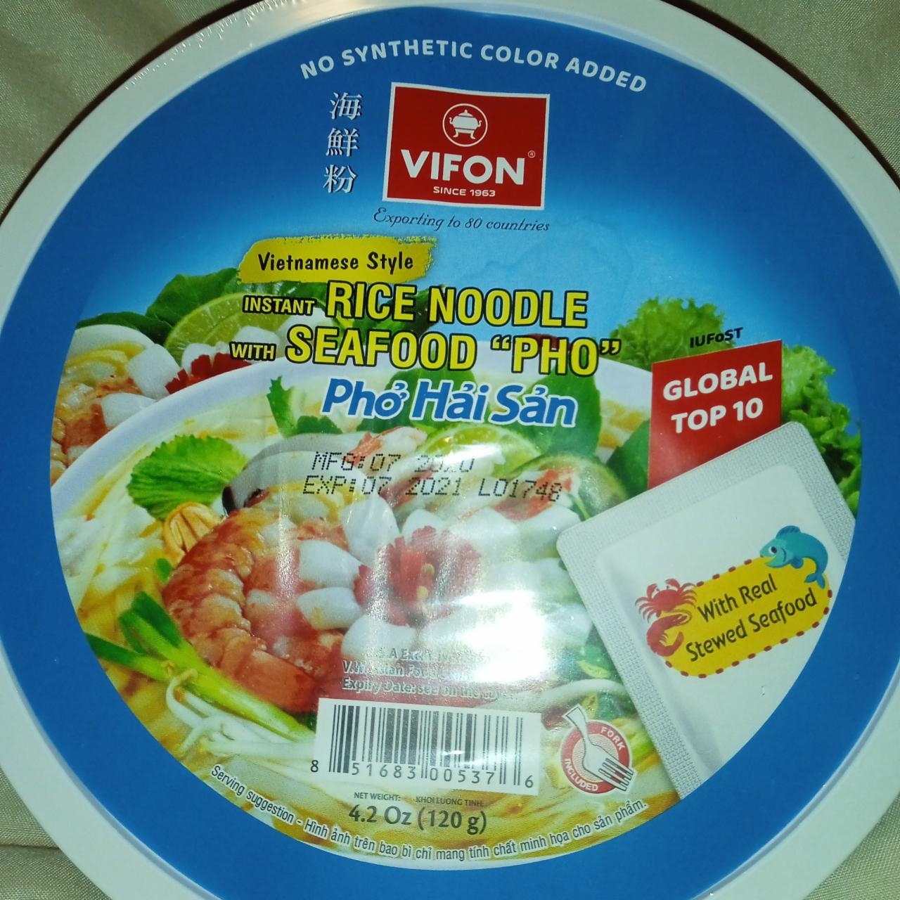 Fotografie - Vietnamese Style Instant rice noodle with seafood pho Vifon