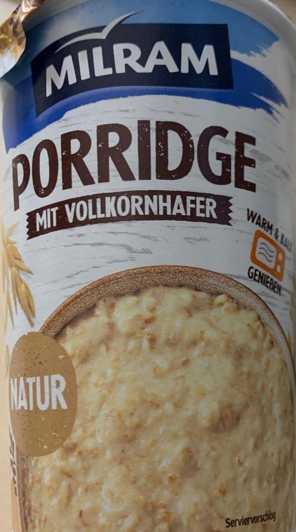Fotografie - Porridge mit Vollkornhafer Natur Milram