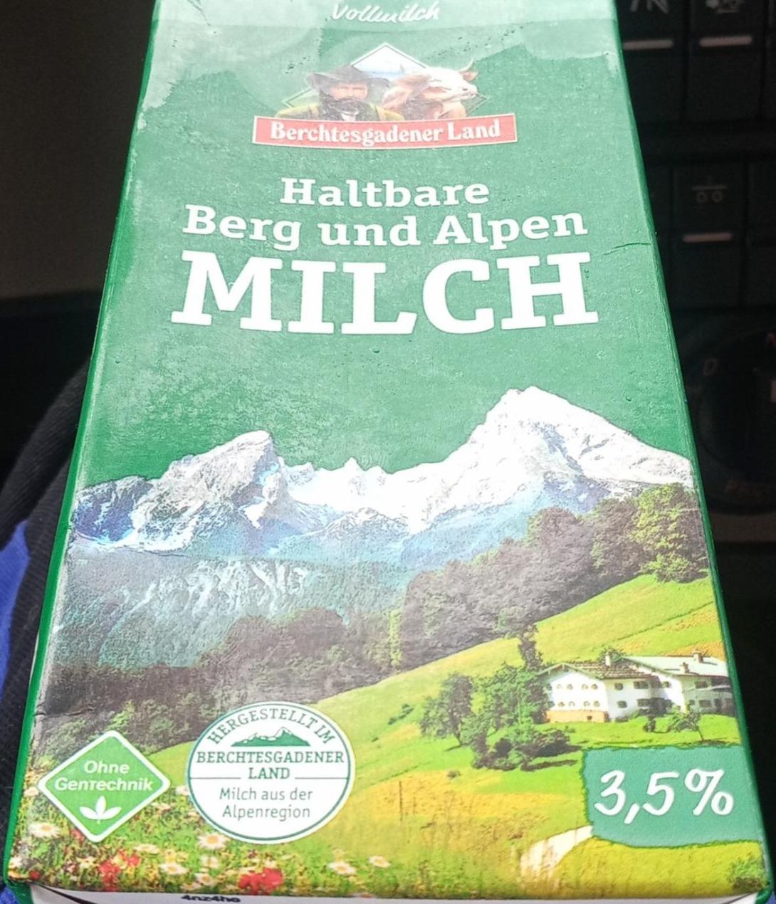 Fotografie - Haltbare Berg und Alpen Milch 3,5% Fett Berchtesgadener Land