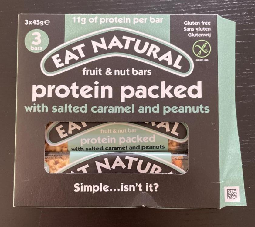 Fotografie - Protein fruit & nut bars with salted caramel and peanut Eat Natural