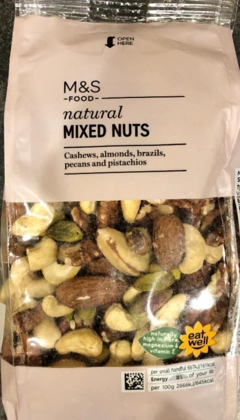 Fotografie - mixed nuts natural M&S