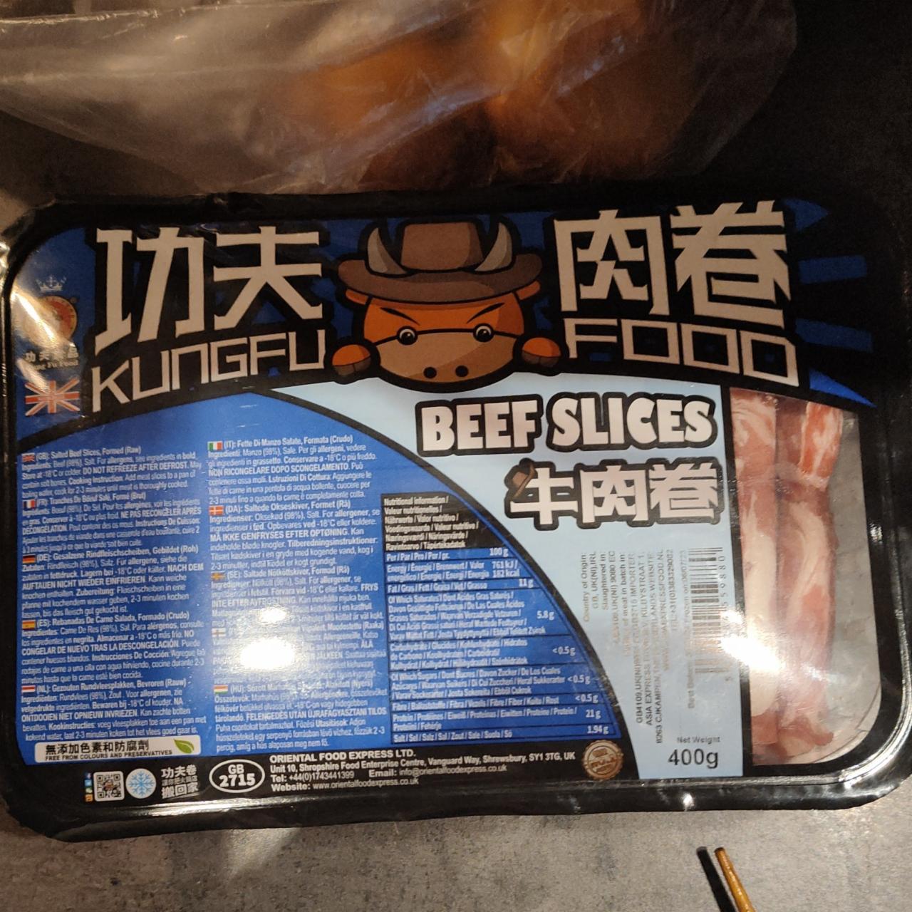 Fotografie - Beef Slices KungFu Food