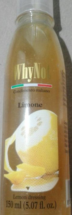 Fotografie - Lemon Flavoured Dressing Limone WhyNot